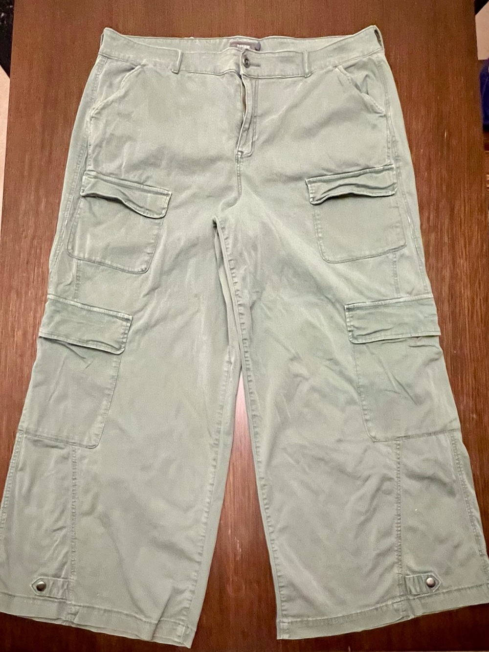 Torrid Green Wide Leg Cargo Utility Pants Plus Size 20R